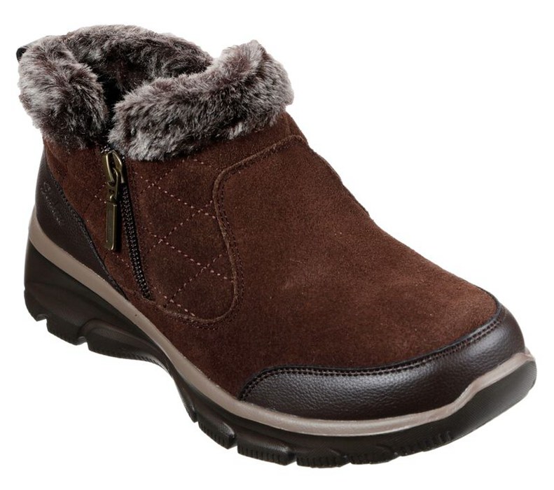 Skechers Relaxed Fit: Easy Going - Girl Crush - Womens Boots Chocolate [AU-IU1823]